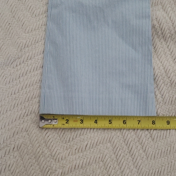 Theory blue white striped cropped pants (0) - Picture 13 of 16